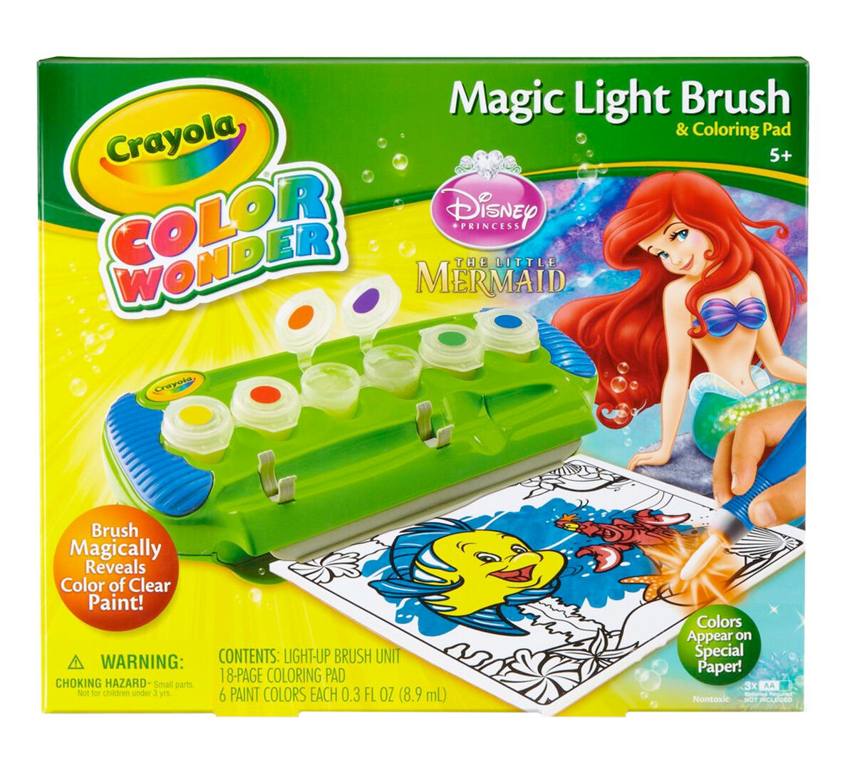 Color Wonder Magic Light Brush Ariel Crayola